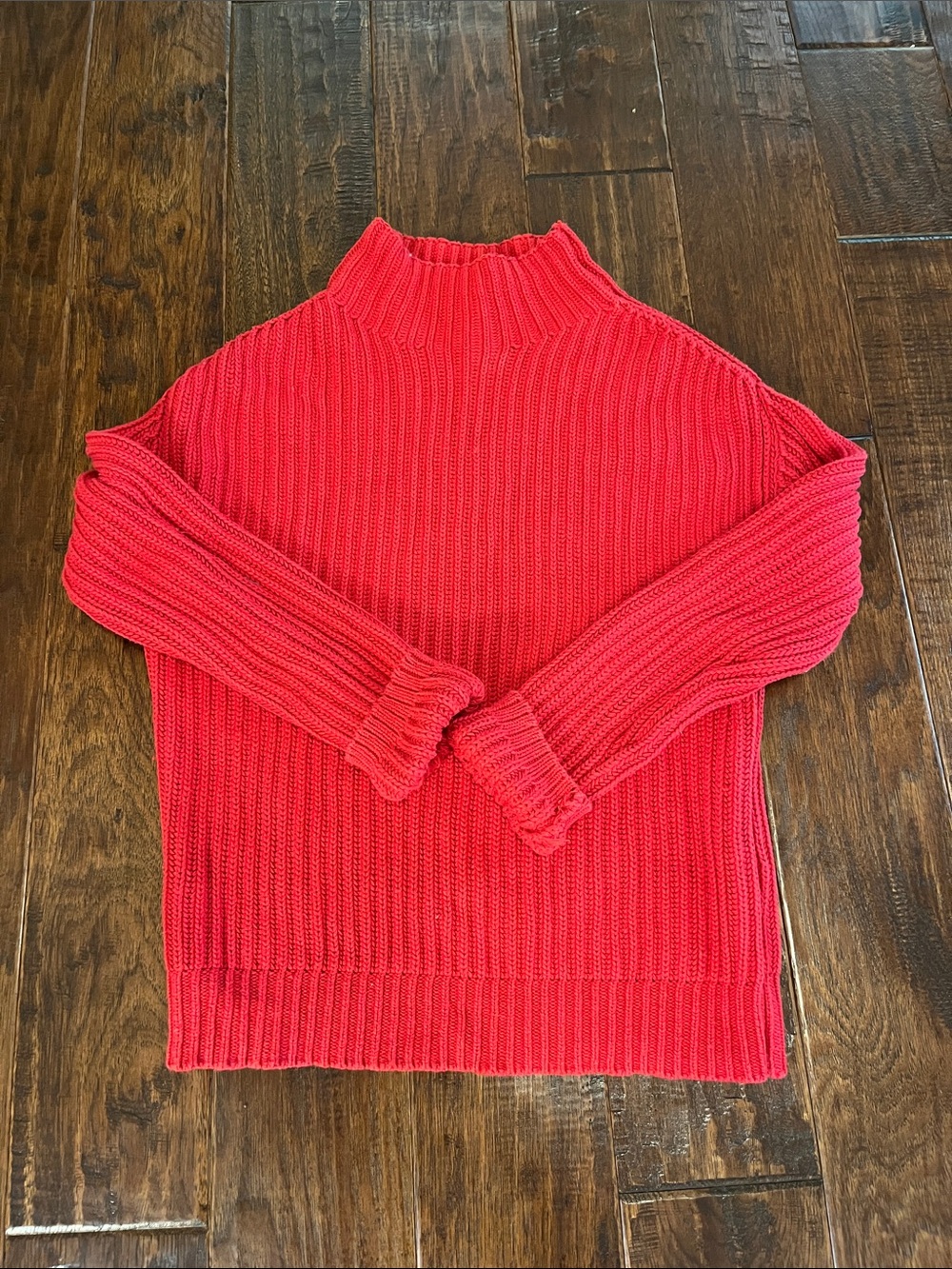 GAP Red Chunky Cotton Sweater